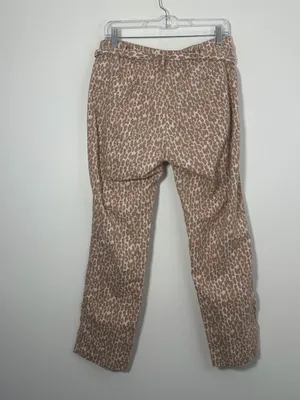 Anthropologie The Wanderer Leopard Print Cargo Pants Size 30 Belted Utility thumbnail 4