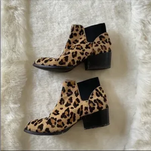 Steve Madden Animal Print Calf Hair Heeled Booties thumbnail 3