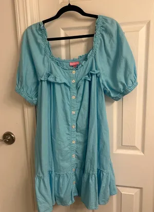 Stoney Clover Lane Brand Light Blue Button-Down Dress thumbnail 1