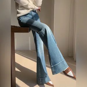 COMMENSE Washed Slim Draped Denim Pants
COLOR thumbnail 2