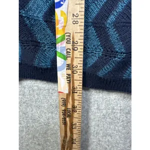 NWOT Attention Womens Cardigan Sweater Large 3/4 Sleeve Knit Open Blue‎ Tie thumbnail 7