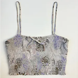 Aritzia Wilfred Lavender Floral Crop Tank Top Pastel Fairy Delicate Small thumbnail 2