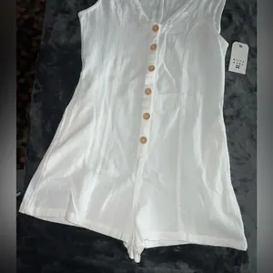 Billabong Breeze Away Playsuit in White Size Small New with tag thumbnail 10