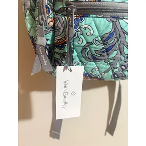 Vera Bradley Essential Compact Backpack Women OS Fan Flowers New Quilted‎ Cotton thumbnail 16