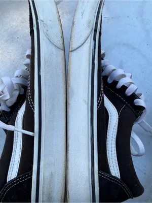 Vans Black and White Low-Top Skate Sneakers thumbnail 6