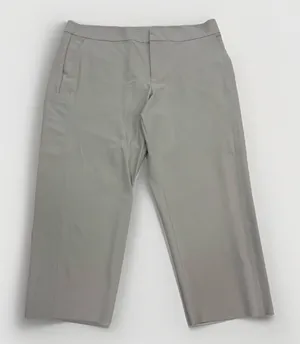 Athleta Pants Womens Size 22 Stellar Straight Crop Pant Gray Beige Neutral thumbnail 1