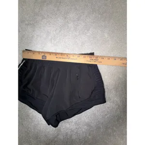 lululemon hotty-hot shorts ruched side black reflective 4 thumbnail 7