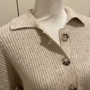 Jessica Simpson Taupe cardigan sweater size S thumbnail 2