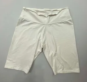 Ambience Women's White High-Waist Biker Shorts Size 1X thumbnail 1