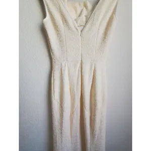 Muxxn White Dress Women Size Small Fit Flare Cream White Boat Neck Mermaid Prom thumbnail 12