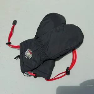 Marmot Women's Black Sz Small Nylon and Leather Ski Snow‎ Mitten Set thumbnail 9