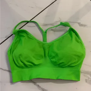 Vibrant Green Women's Gymshark sports Bra thumbnail 1