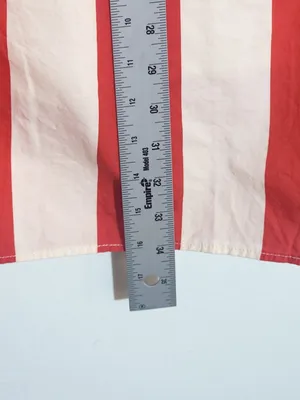 Avara Red and Cream Stripe Midi Skirt Size 6 thumbnail 8