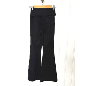 OFFLINE by Aerie Foldover Flare Leggings Black High Rise Pockets S thumbnail 4