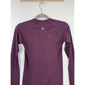 Lululemon Womens Top Purple Swiftly Tech Long Sleeve Crew Tee Stretch Size 4 thumbnail 11