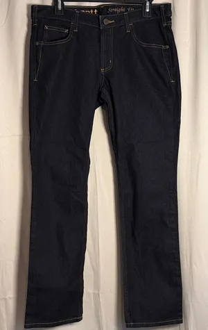 NWOT Carhartt‎ Women’s Straight Fit Dark Wash Jeans Size 10 thumbnail 1
