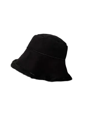 Ultra-Plush Faux suede Fur Bucket Hat 90s Fall Winter streetwear thumbnail 7