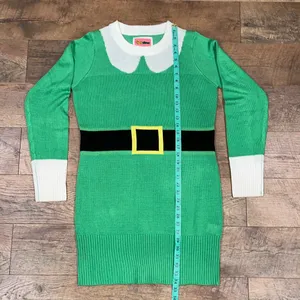 Tipsy Elves Holiday Christmas Buddy The Elf Sweater Dress Ugly Christmas Sweater thumbnail 15