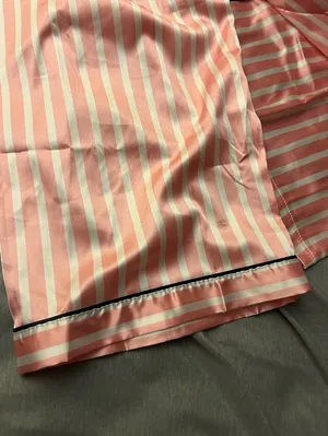 Luxenight Striped Button Up Satin Pajama Set,Size 1X. NWOT thumbnail 4