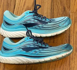 Women's Brooks Glycerin 15 Blue Teal Green‎ Running Shoes Sneakers Size 8 thumbnail 1
