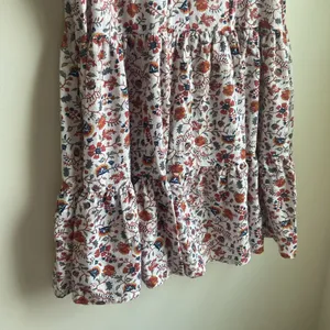 a.n.a Cotton Fall Floral Sleeveless Tiered Sundress (Sz XL) Orange & Red Paisley thumbnail 3