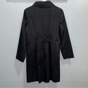 Michael Kors Classic Black Women's‎ Trench Coat thumbnail 3