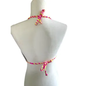 Princess Polly Swim 2 Pc Set Bikini‎ Top Wrap Sarong Skirt Pink Yellow Zebra 10 thumbnail 7