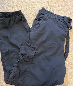 American Eagle Black/Dark Grey Cargo Pants thumbnail 1