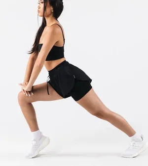 Alphalete Black Mesh Shorts thumbnail 2