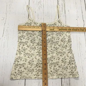Victoria's Secret Cream Floral Leaf Print Camisole Tank Top Womens Sz Small Y2K thumbnail 6