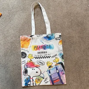 Peanuts Snoopy Graphic Bag Watercolor Image Happy “this has been a good day” thumbnail 4