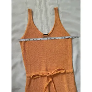 Vici Caliana Tassel Cover-Up Maxi Dress Size L Orange Boho Style Sleeveless EUC thumbnail 9