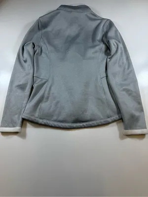 The North Face Light Gray Full-Zip Fleece Jacket thumbnail 11