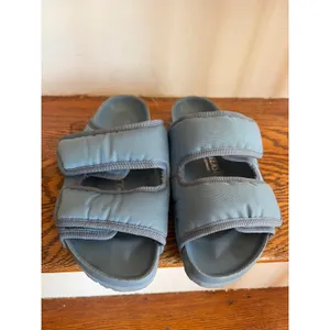 Birkenstock Arizona‎ Cosny 1774 Blue Grey Padded Quilted Slide Sandals Size 7 thumbnail 7