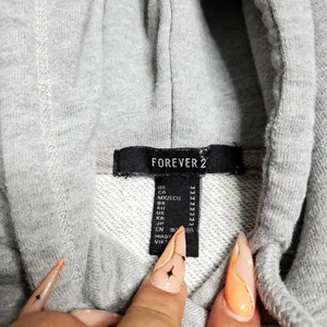 Forever 21 Gray‎ Cropped Hoodie thumbnail 7