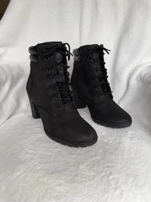 Timberland Womens Tillston 6 In Medium Leather Boot Size 9 Black thumbnail 8
