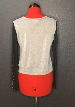 Studded long sleeve top Size L thumbnail 4