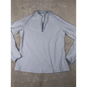 FootJoy performance quarter-zip‎ golf pullover shirt womens small lt blue thumbnail 2