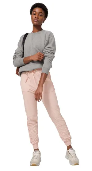 Lululemon Beyond The Studio‎ Jogger Pants Size 12 Feather Pink Athletic Lounge thumbnail 1