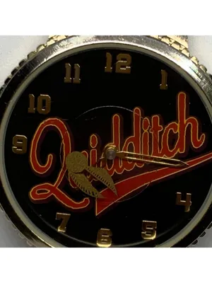 Harry Potter Quidditch Watch women gold tone 38mm quartz red leather running thumbnail 5