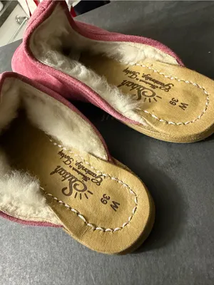 Sabah Shearling Baba Mule W39 Pink Size 8 thumbnail 4