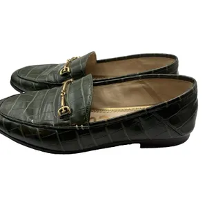 Sam Edelman Women’s Loraine Loafers Emerald Green Croc Embossed Slip On 7.5 thumbnail 2