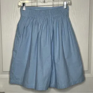 Jane Ashley Sz M High Waisted Pleated Light Blue Shorts Vintage 90’s Y2K V Yoke thumbnail 7
