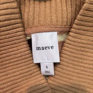 Maeve Anthropologie Cotton Boxy Oversize V-Neck Top‎ Sz S Stripe Butter Yellow thumbnail 4
