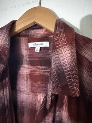 Madewell Oversized Ex-Boyfriend Button Down Flannel thumbnail 6