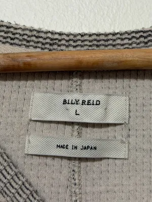 Billy Reid Women’s Cotton Knit Dress Size Large Gray Waffle Texture thumbnail 3