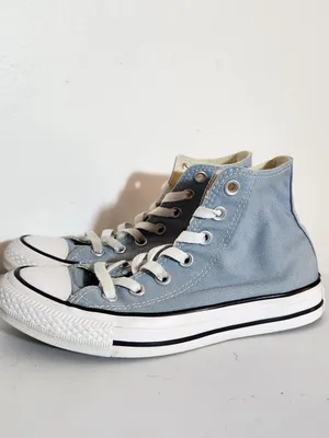 Converse All-Stars Light Blue High Top Sneakers Women's Size 6 Men's Size 4 thumbnail 6