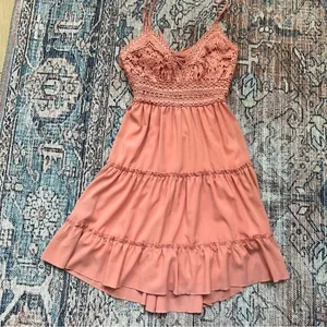 ECOWISH‎ Womens V-Neck Spaghetti Strap Bowknot Backless Sleeveless Lace Mini thumbnail 13