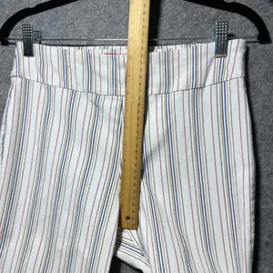 Krazy Larry Striped Stretch Pants Women's Size 10‎ Straight Leg USA thumbnail 5