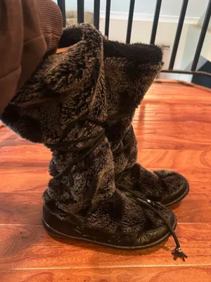Vintage Fuel Y2K Tall Wrap Winter Fur Boot Women’s Size 7 thumbnail 1